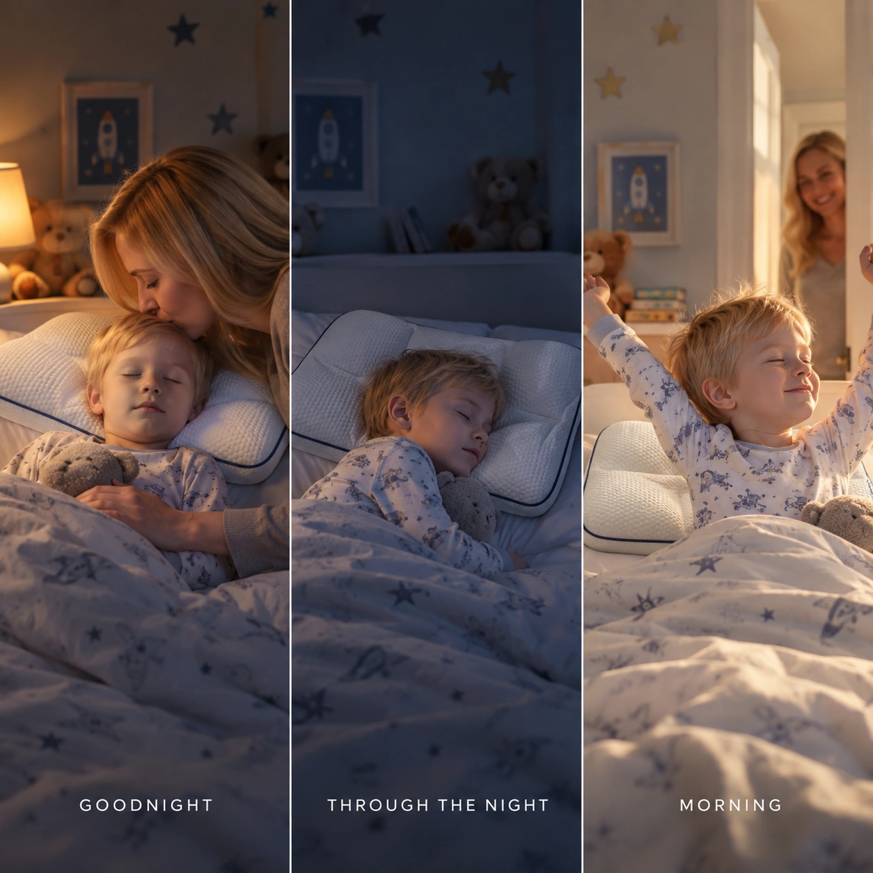 Goodnight, through the night, and morning