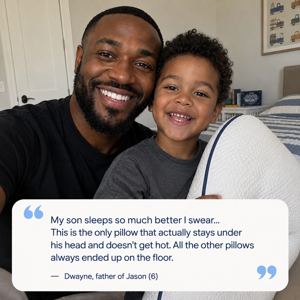 Dwayne and Jason share their experience with the Ukola pillow